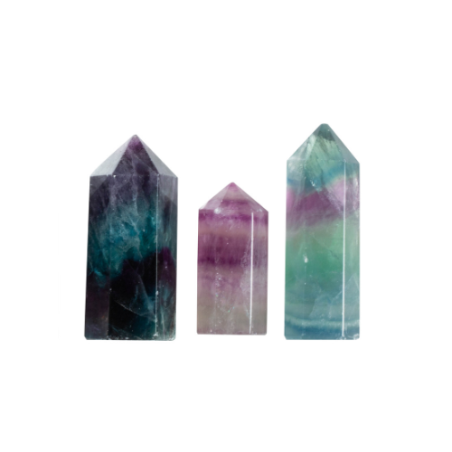 Crystal wand, Quartz Point, Crystal tower. Fluorite and Citrine points. 